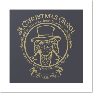 A Christmas Carol vintage design in col. sand Posters and Art